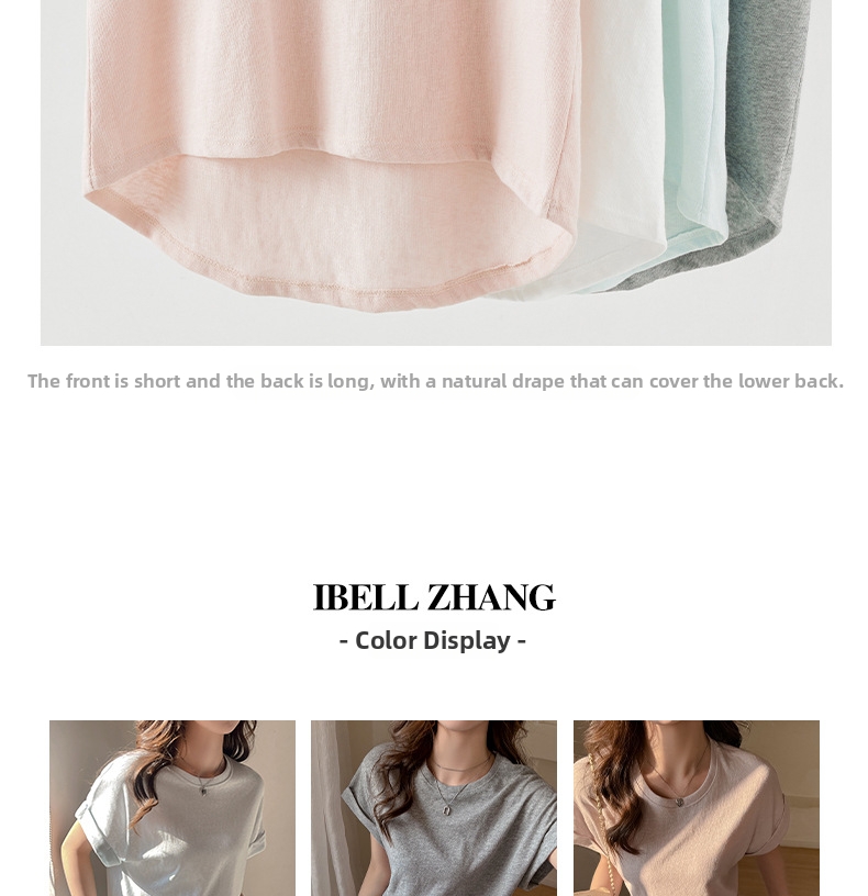 Women's Clothing Summer Style Women's T-Shirt Loose Batwing Sleeve Round Neck Short Sleeve Relaxed Fit For Outerwear_ecoleips.com