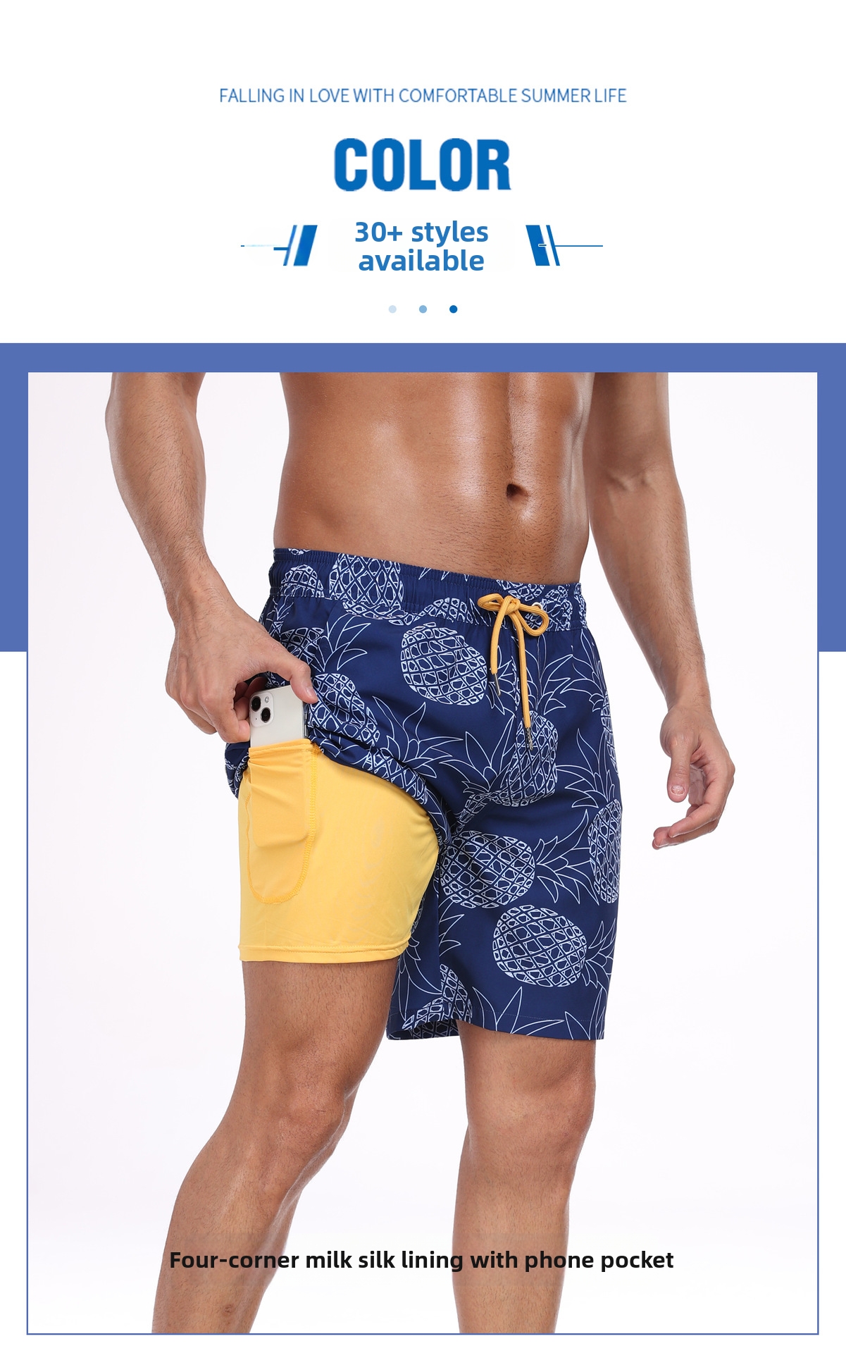 Herren Badehose Für Den Strand Und Sommerurlaub Modisch_voghion.com