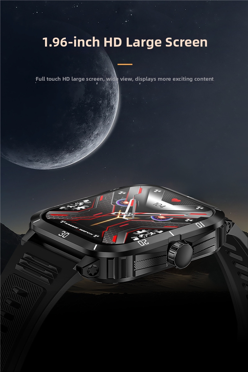Smartwatch Rugged Sports Watch With Bluetooth And Touchscreen_voghion.com