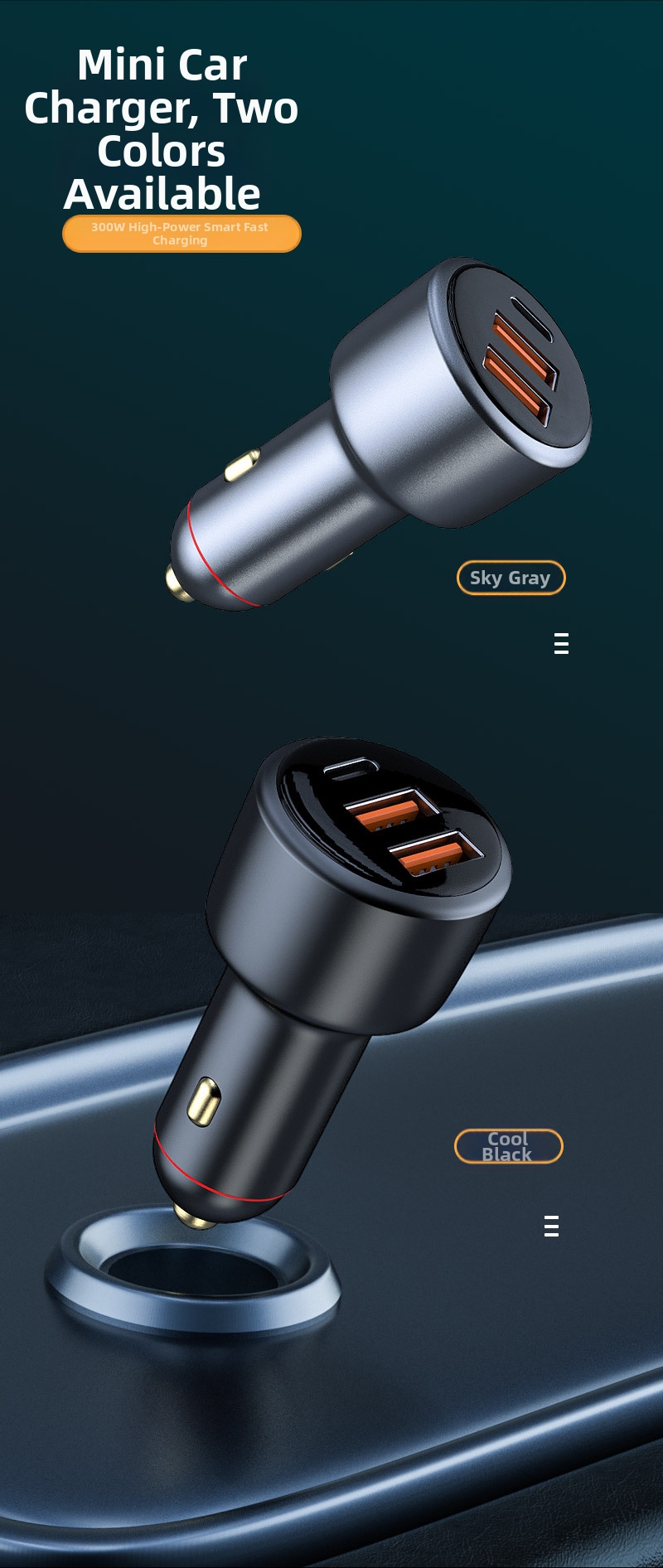 Kfz-ladegerät Mit Schnellladefunktion Pd 100w Handy Autoadapter_voghion.com