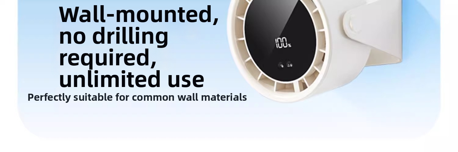 High-speed Rechargeable Circulating Fan Quiet Desktop Wall Fan_voghion.com