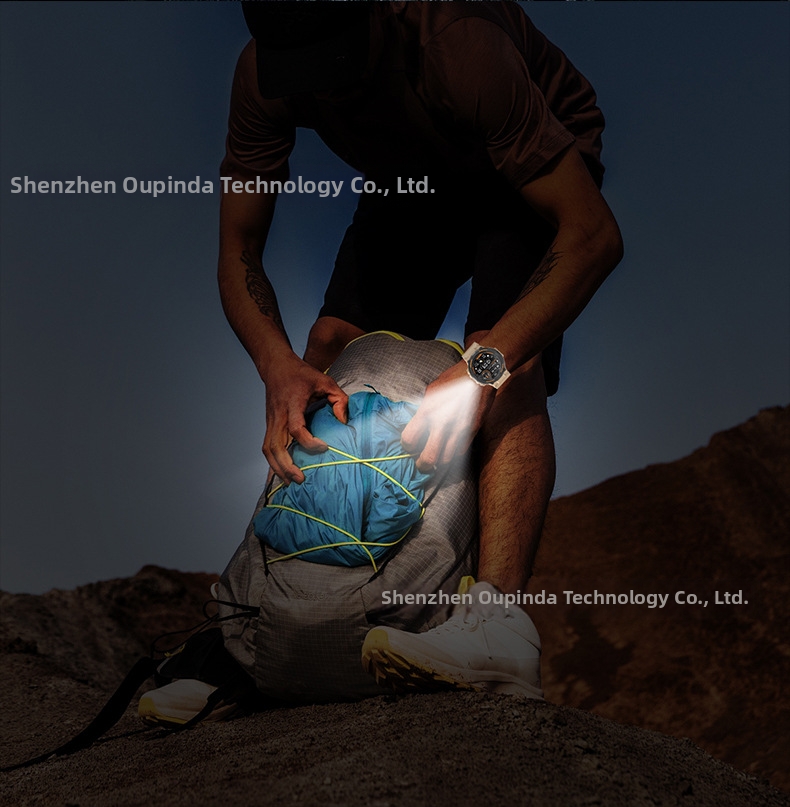 Smartwatch con luce LED, monitoraggio della frequenza cardiaca e della pressione sanguigna, schermo grande da 1,52 metri, impermeabile, chiamate Bluetooth, nuovo._voghion.com