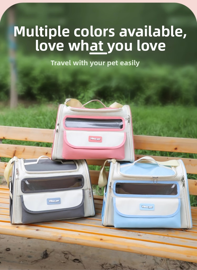 Stylish Pet Carrier Bag Large Capacity Shoulder Accessory For Cats_voghion.com