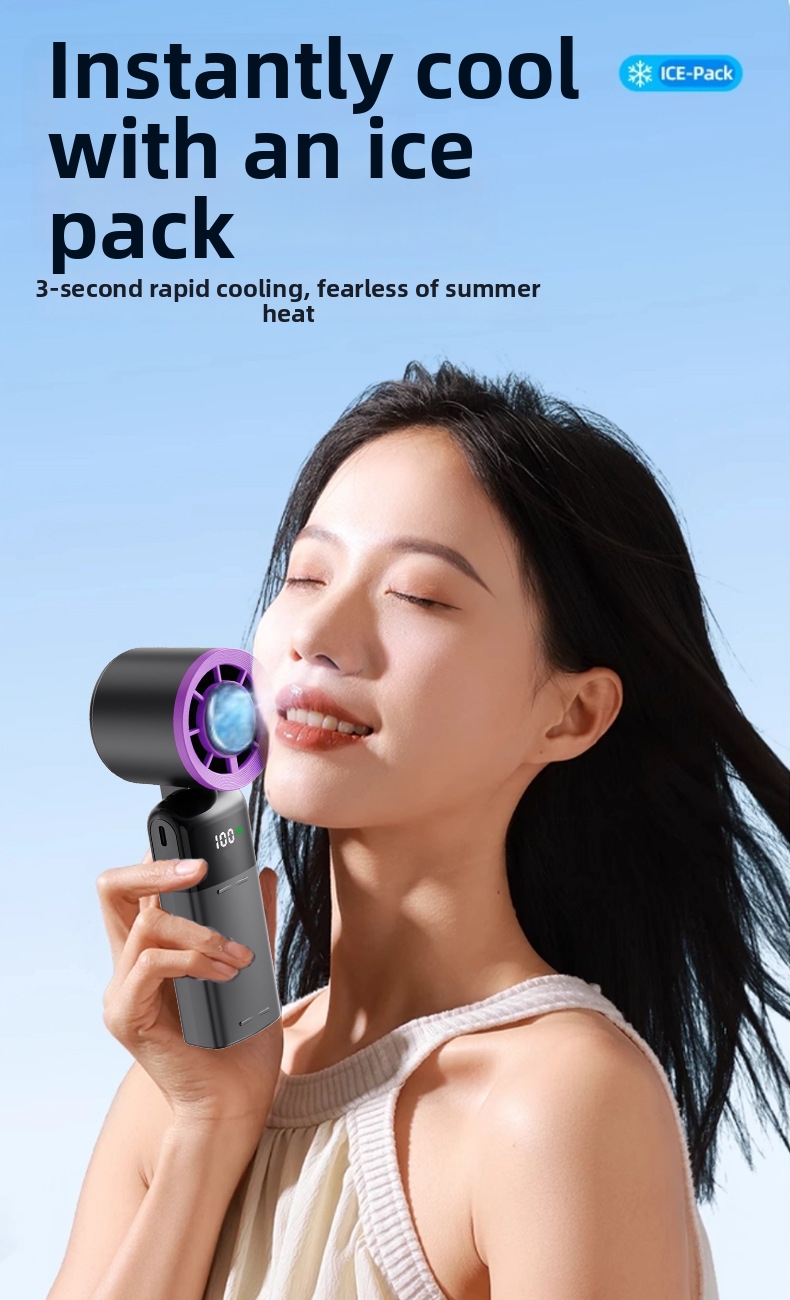 Handheld Cooling Fan Portable Turbo Mini Fan With 199 Speeds_voghion.com