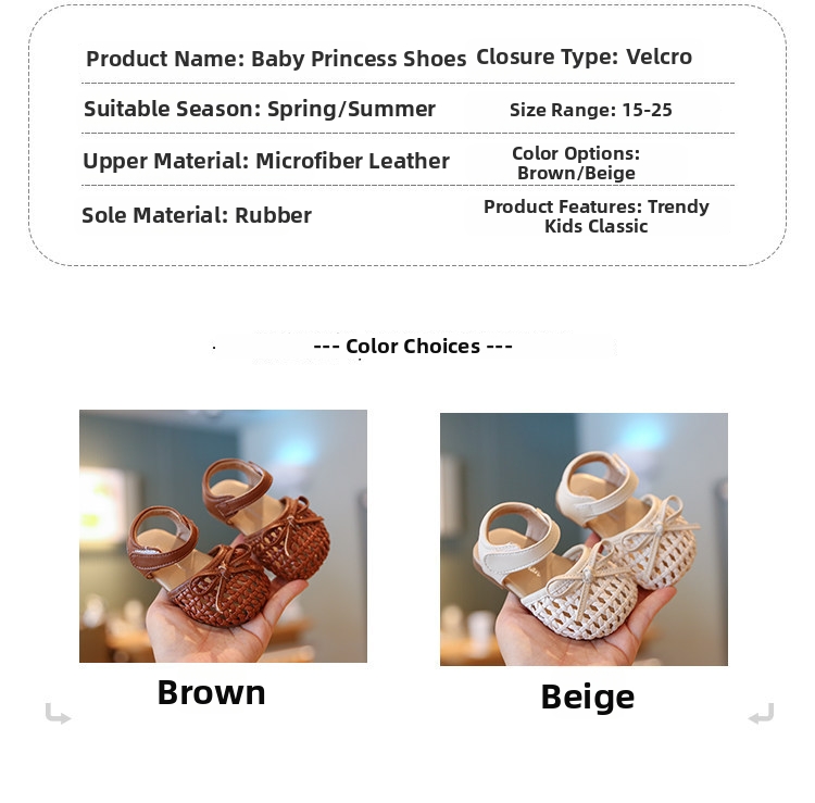 Prinzessin Babysandalen Mit Weicher Sohle Für Mädchen_voghion.com