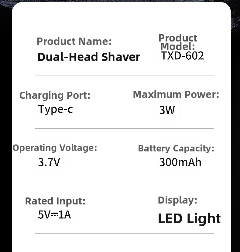 Mini afeitadora eléctrica para hombre recargable y lavable_voghion.com