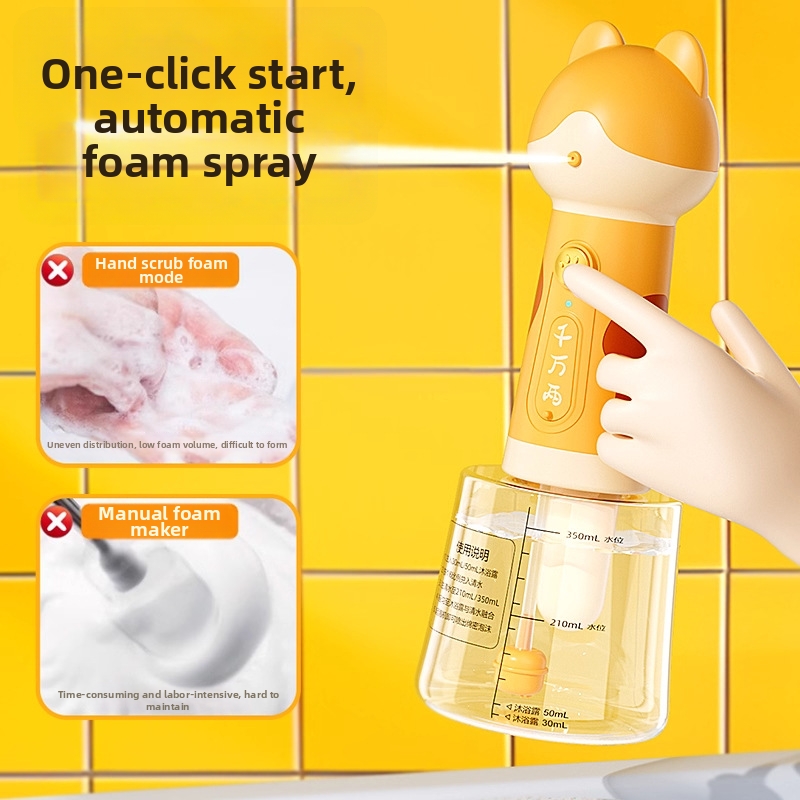 Automatischer Schaumgenerator für die Haustierbadewanne – elektrischer Shampoo-Schaumgenerator für Hunde und Katzen_voghion.com