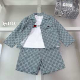 7099儿童装男童套装春秋款2026新款春装衣服中小童网红炸街两件套