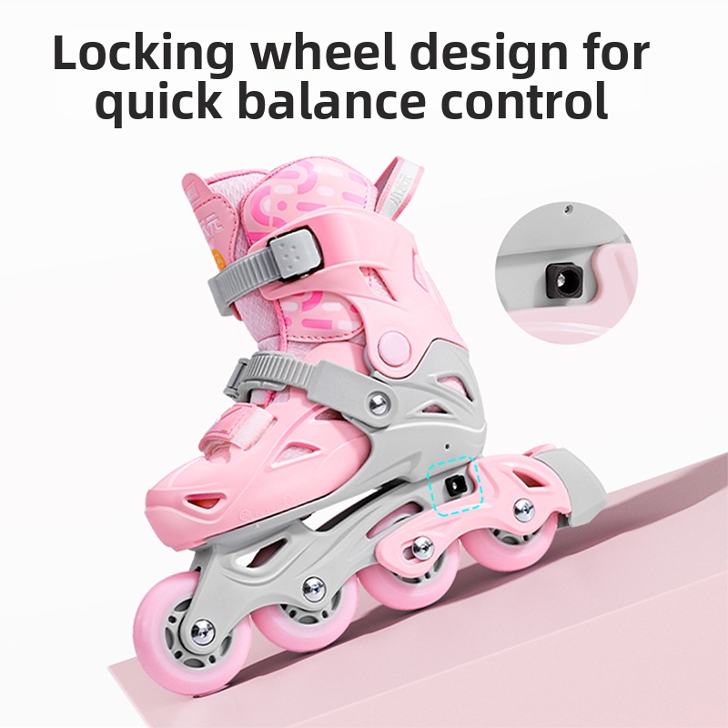Roller Skates For Children Complete Set Ice Skates For Boys And Girls Beginners Integrated Stand_voghion.com