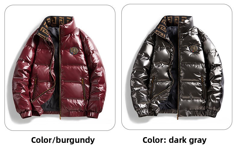 Winter New Men's Fashion Trend Stand-up Collar Jacket Versatile Casual Solid Color Jacket_viptrois.com