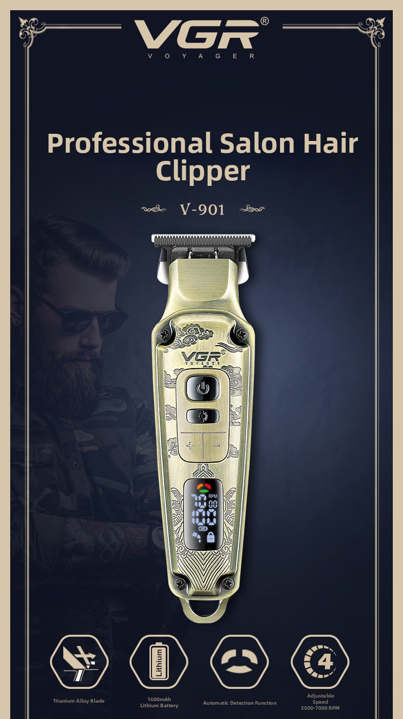 Cortapelo eléctrico con pantalla lcd para corte de estilo salón_voghion.com