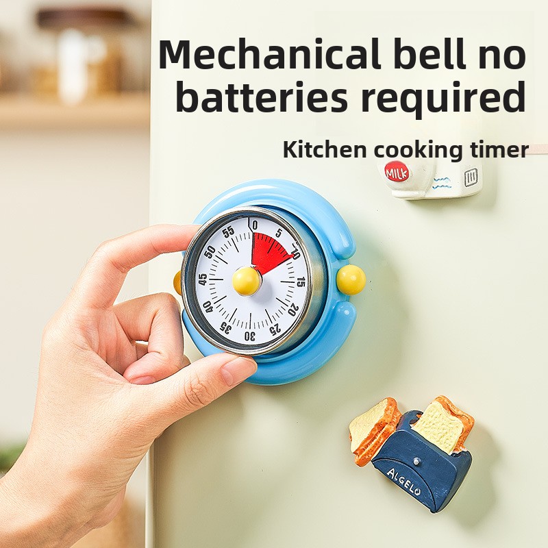 【Original】 Mechanischer, magnetischer Küchentimer mit visueller Zeitanzeige und Alarmfunktion_voghion.com