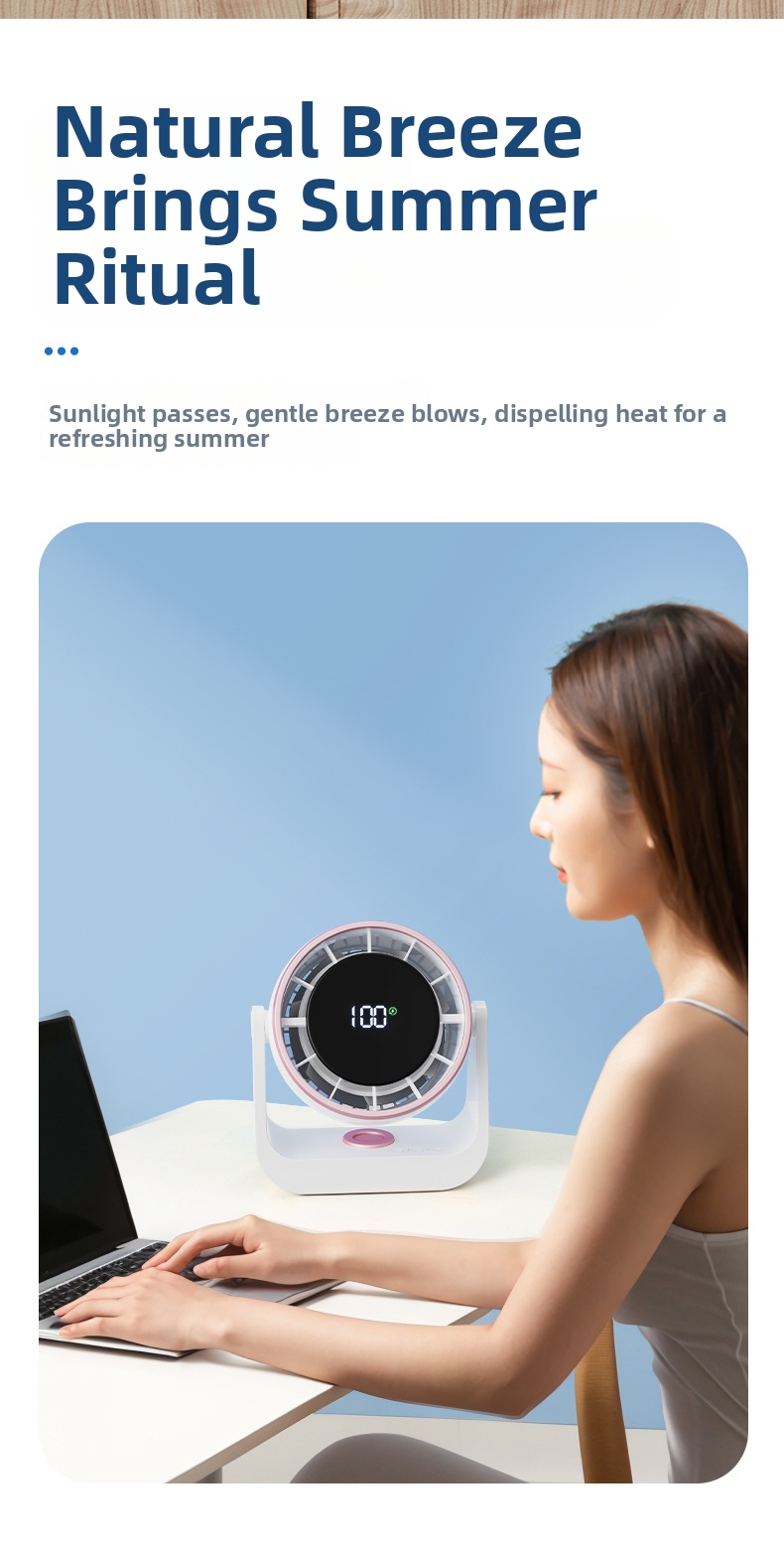 Mini ventilatore da tavolo usb silenzioso per ufficio_voghion.com