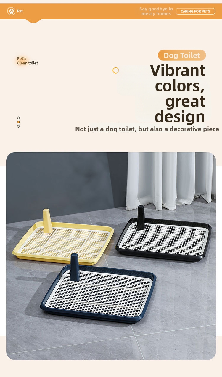 Extra Large Dog Toilet With Stand And Splash Proof Design_voghion.com