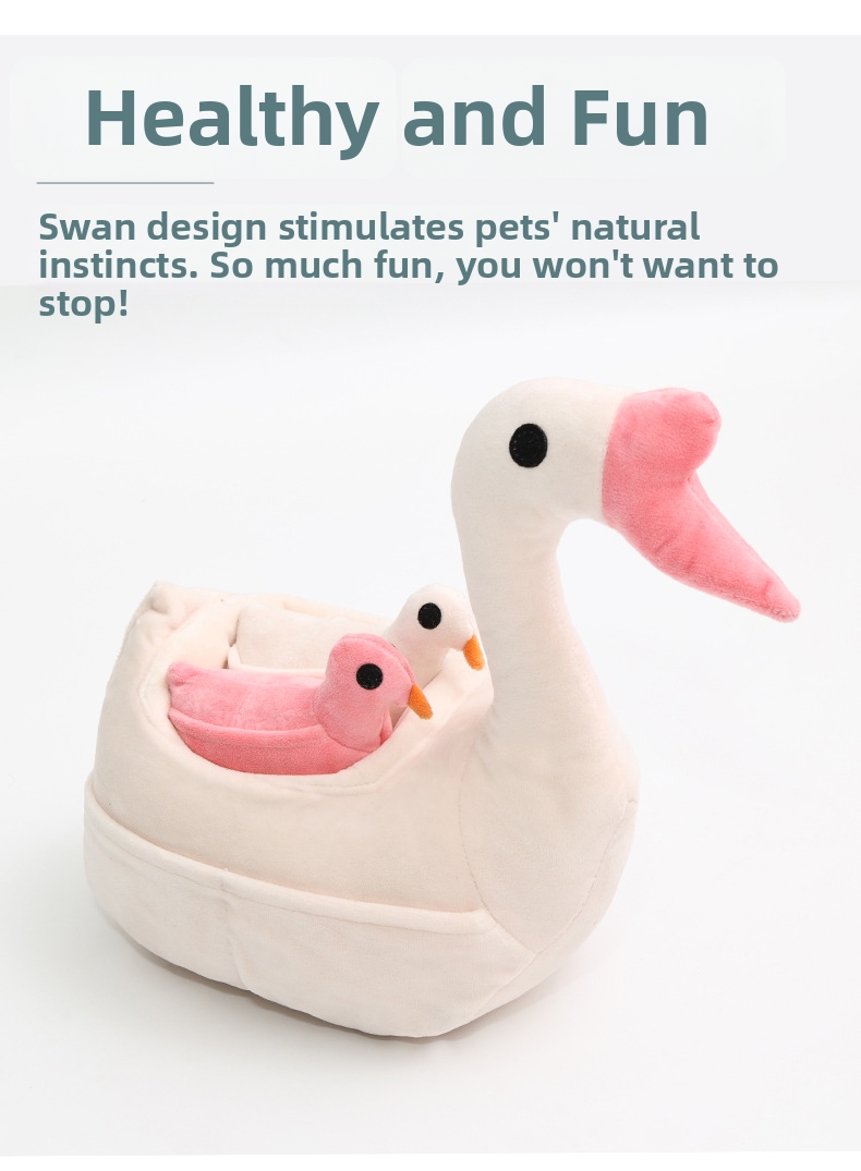Interactive Pet Goose Dog Snuffle Toy For Training And Enrichment_voghion.com