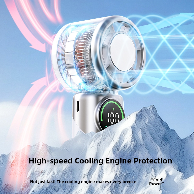 Handheld Fan Portable USB Mini Cooling Fan With 180 Degree Rotation Ice Compress Semiconductor Outdoor Household Appliance_voghion.com