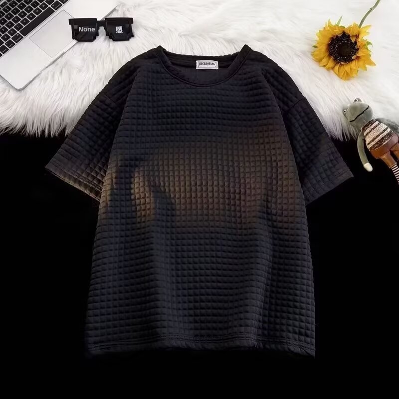 Unisex Premium Cotton T-Shirt Oversized Comfort Fit Casual Crew Neck Basic Top For Men And Women_viptrois.com
