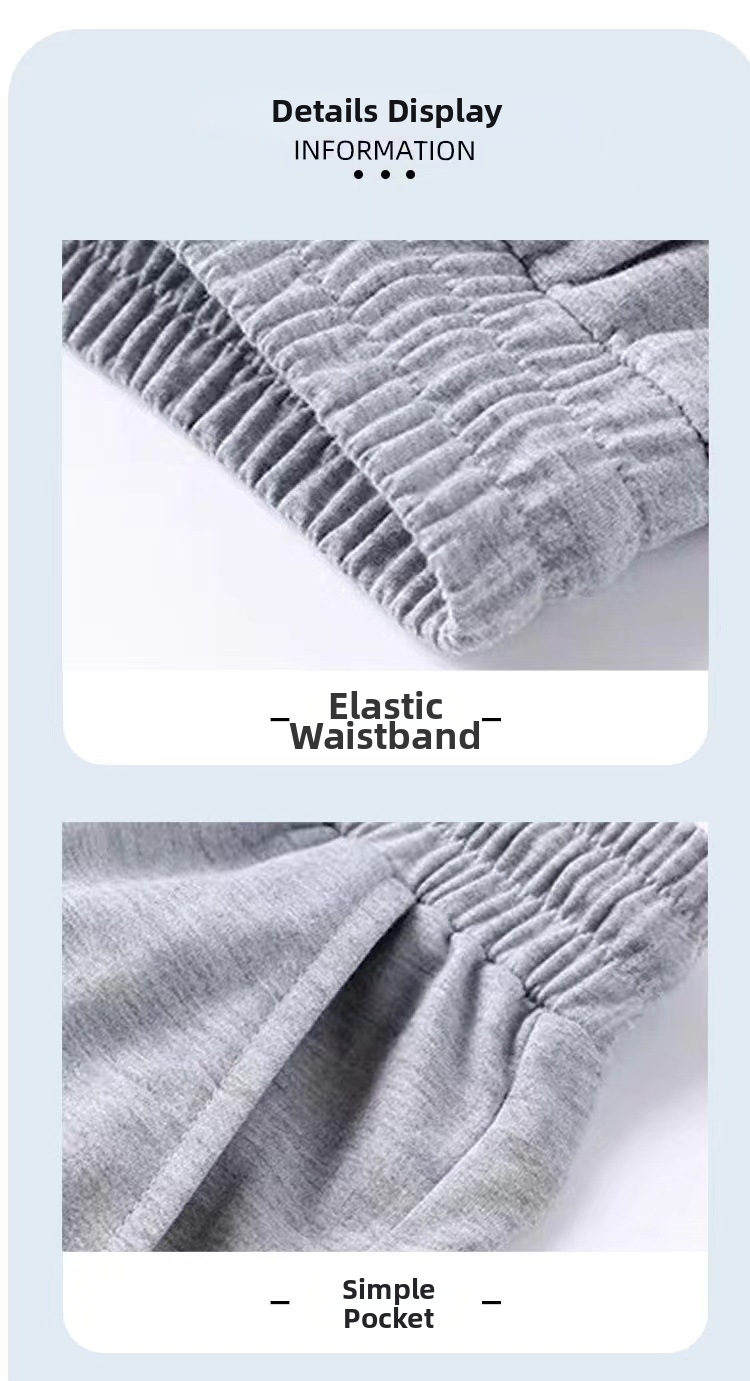 Pantalones cortos de hombre en algodón casual para deporte_voghion.com