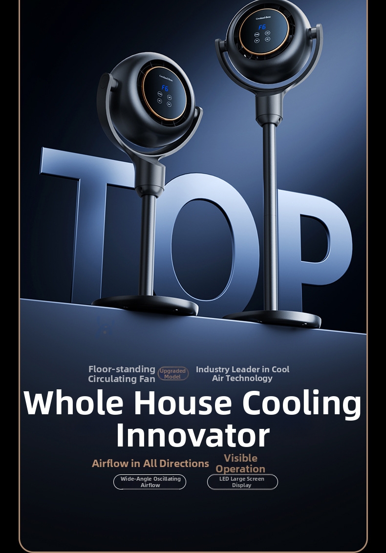 Ventilatore circolatore d'aria silenzioso per casa e camera da letto_voghion.com
