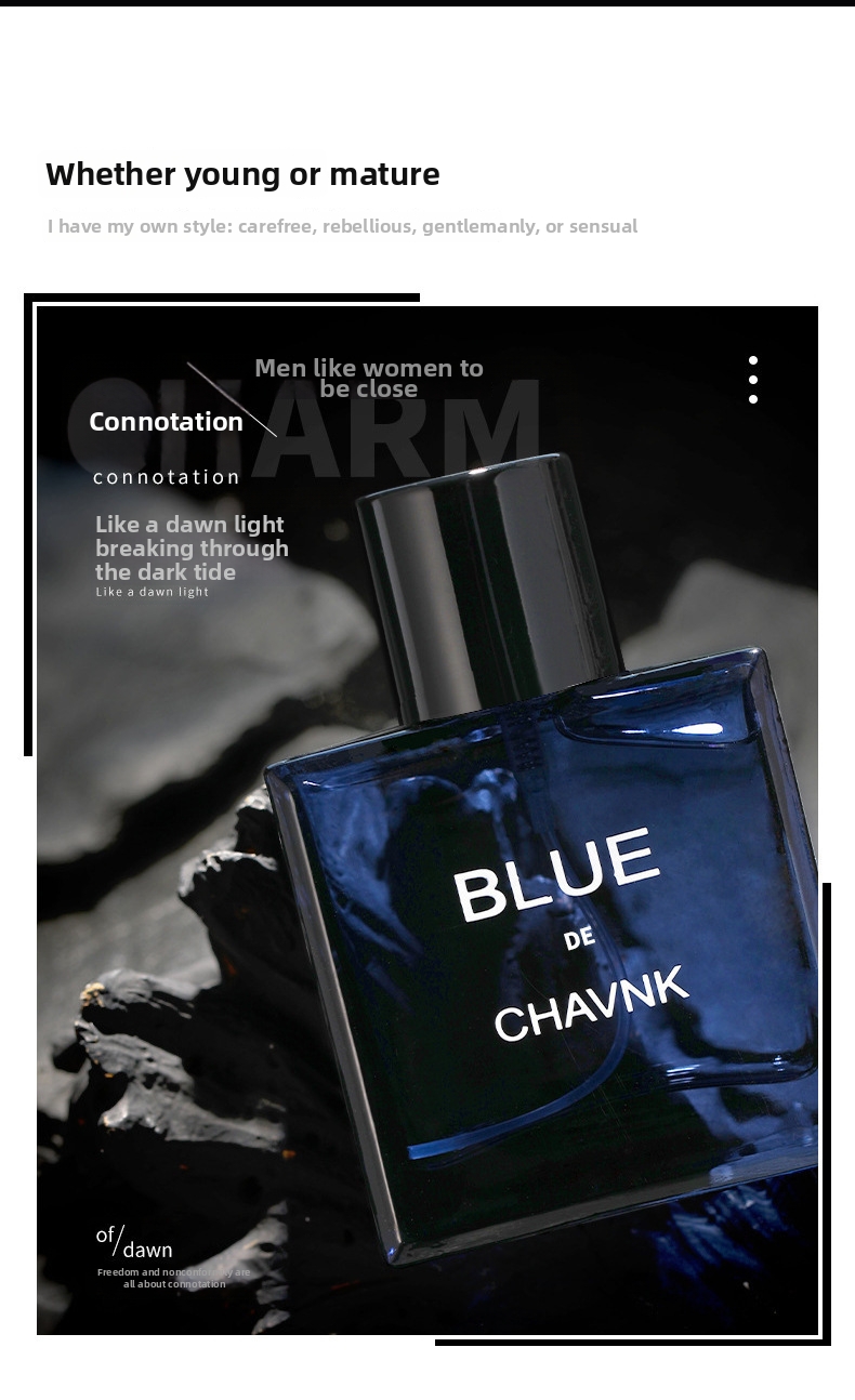 Eau de Cologne für Herren, Premium-Duft, leichter Marineblau_voghion.com