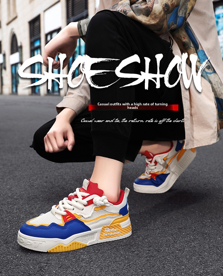 2026 Large Size New Men's Shoes Four Seasons Fashion Versatile Soft Sole White Shoes_vogvips.com