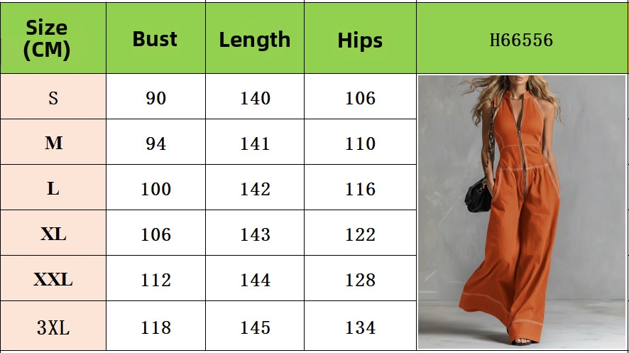 Women's Clothing Sleeveless Jumpsuit, Stand Collar Wide Leg Romper For Casual And Office Wear_ecoleips.com