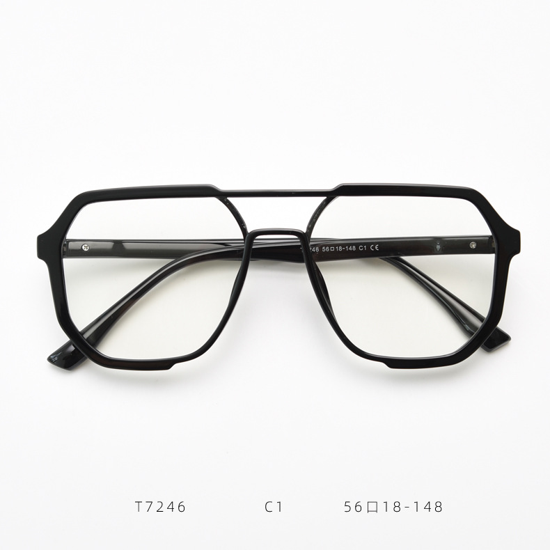 Retro Prescription Eyewear Frames With Double Bridge For Unisex_voghion.com