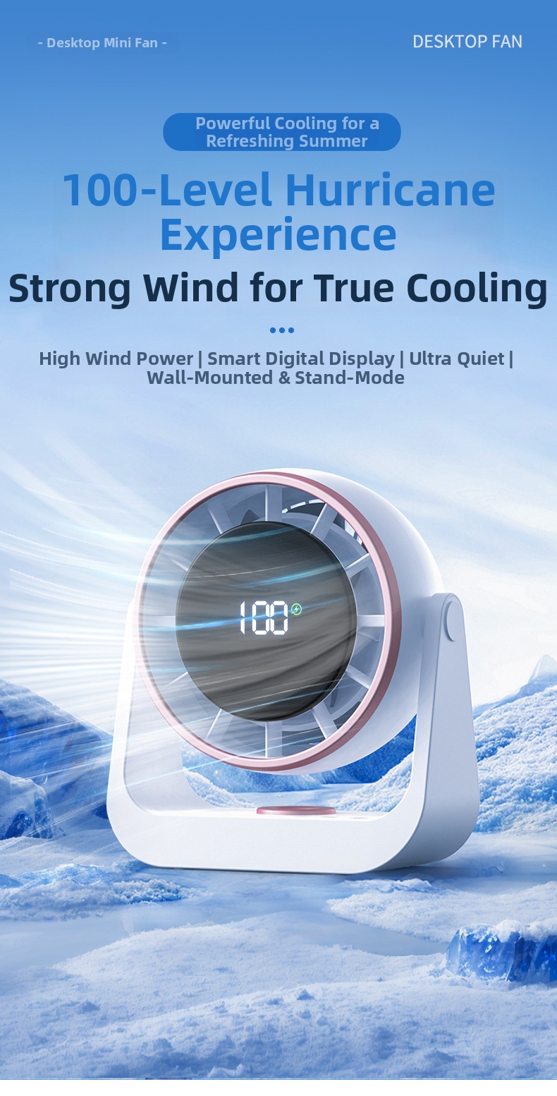 Mini ventilatore da tavolo usb silenzioso per ufficio_voghion.com