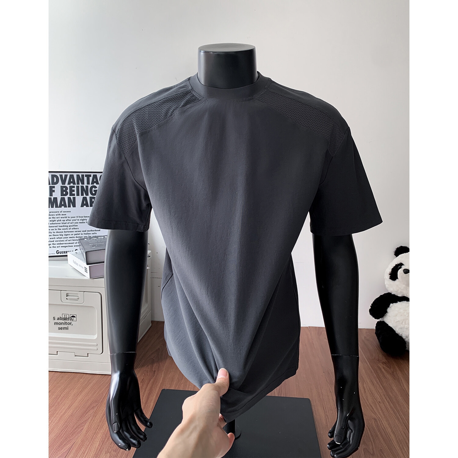 Men's Quick-Dry Cooling Sport T-Shirt, UV Protection & Breathable Mesh Short Sleeve Tee For Hot Weather_voghion.com