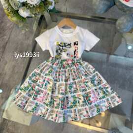 2026女童连衣裙清新甜色童套装卡露希其他品牌有吊牌有领标裙套装