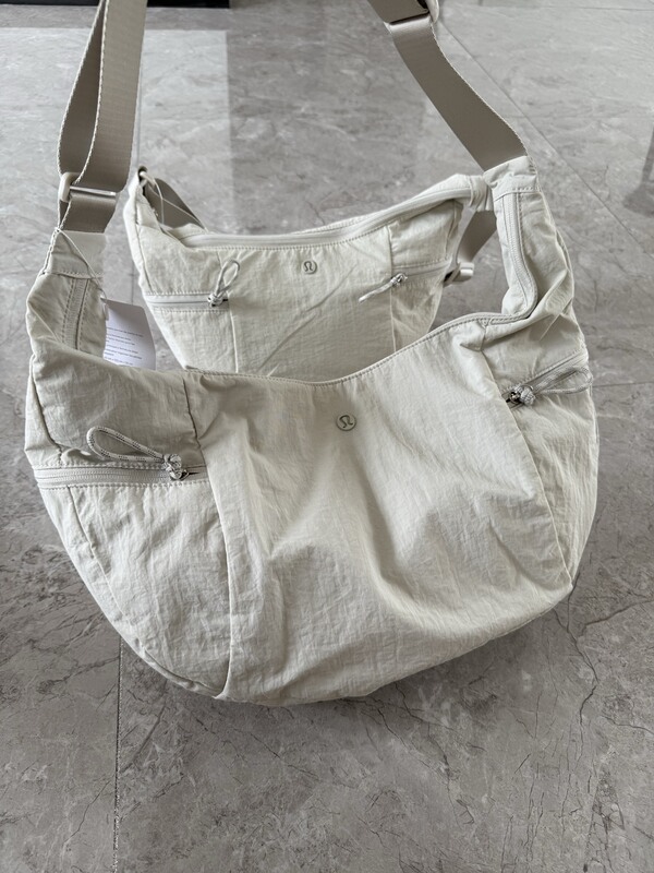 lu bag 26 new model cowhide bag 6L women's trendy crossbody bag large capacity single shoulder crescent underarm bag handbag