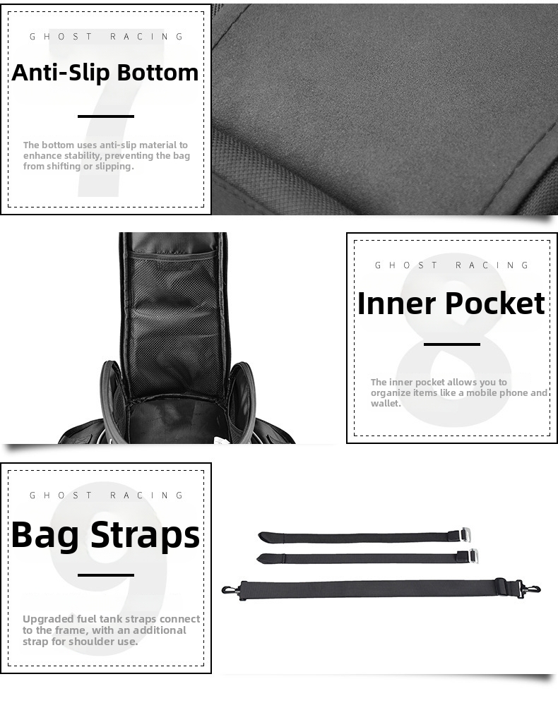 Motorcycle Fuel Tank Bag Waterproof Touchscreen Navigation Bag_voghion.com