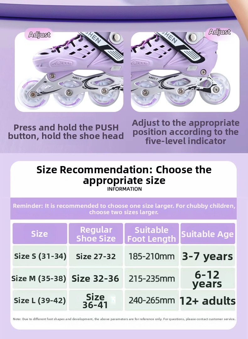 Adjustable Hard Shell Roller Skates For Adults And Beginners_voghion.com