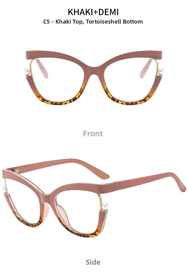 Cat Eye Blaulichtfilterbrille Für Damen Retro Stil Pc Brille_voghion.com