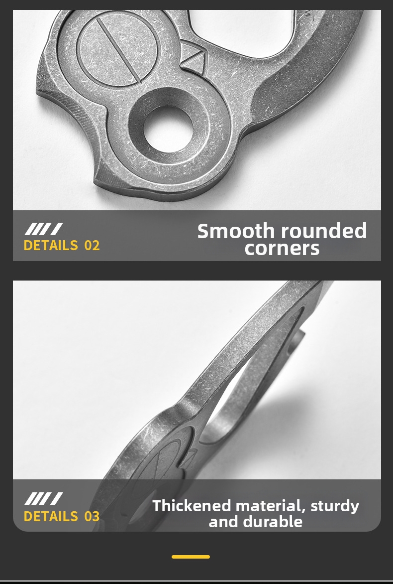 Titanium Alloy Owl Bottle Opener Portable Outdoor Tool Keychain_voghion.com