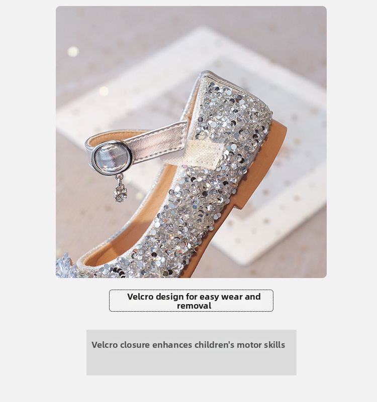 Glitzernde Ballerinas Für Mädchen Aus Leder Für Festliche Anlässe_voghion.com
