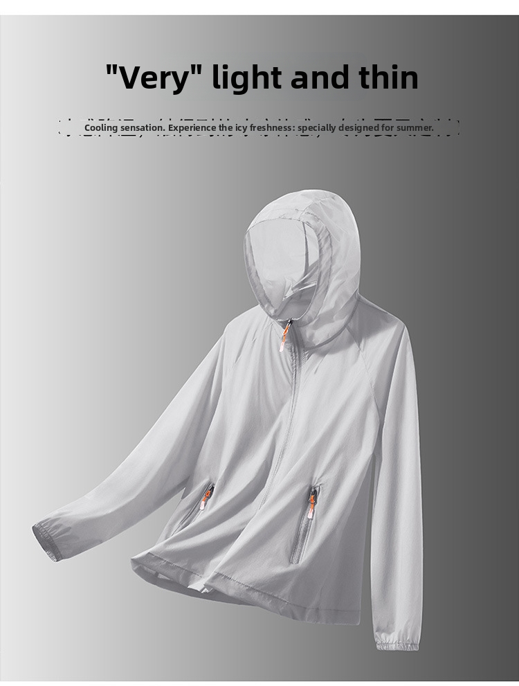 Outdoor Plus Size Sun Protection Fishing Suit Lightweight Cool And Breathable Hooded Top For Women_ecoleips.com