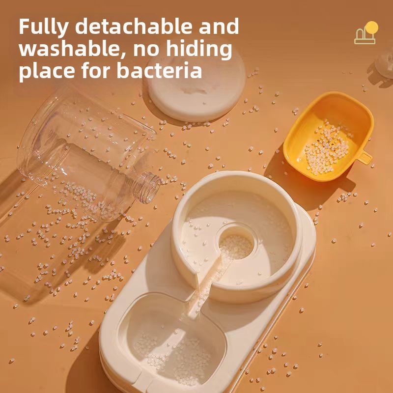 Automatic Cat Feeder Water Bowl Combo Pet Water Dispenser Dog Feeding Utensils Pet Supplies_voghion.com