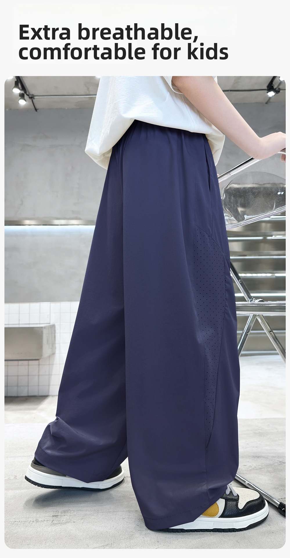 Breathable Ice Silk Summer Trousers For Boys Lightweight Pants_voghion.com
