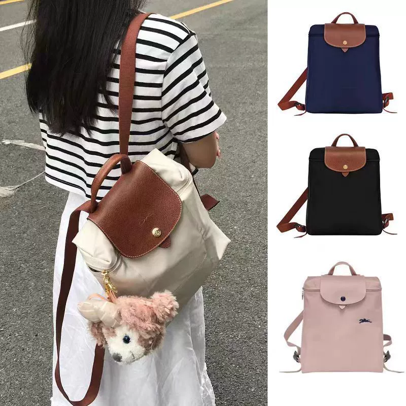 Longxiang женский нейлоновый рюкзак, складная сумка, дорожный водонепроницаемый, износостойкий, большой вместительный рюкзак с вышивкой