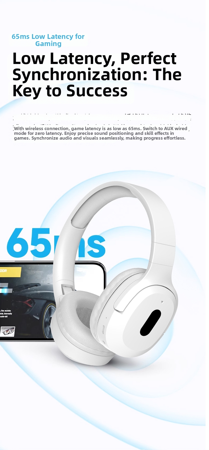 Écouteurs Bluetooth sans fil avec basses puissantes et rétractables pour téléphones portables - Vente directe d'usine - Offre transfrontalière en gros_voghion.com