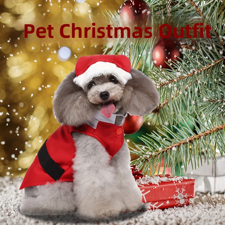 Trajes navideños, suministros para mascotas, ropa para perros, sombreros navideños para perros pequeños, medianos y grandes, bichón frisé y schnauzer._voghion.com