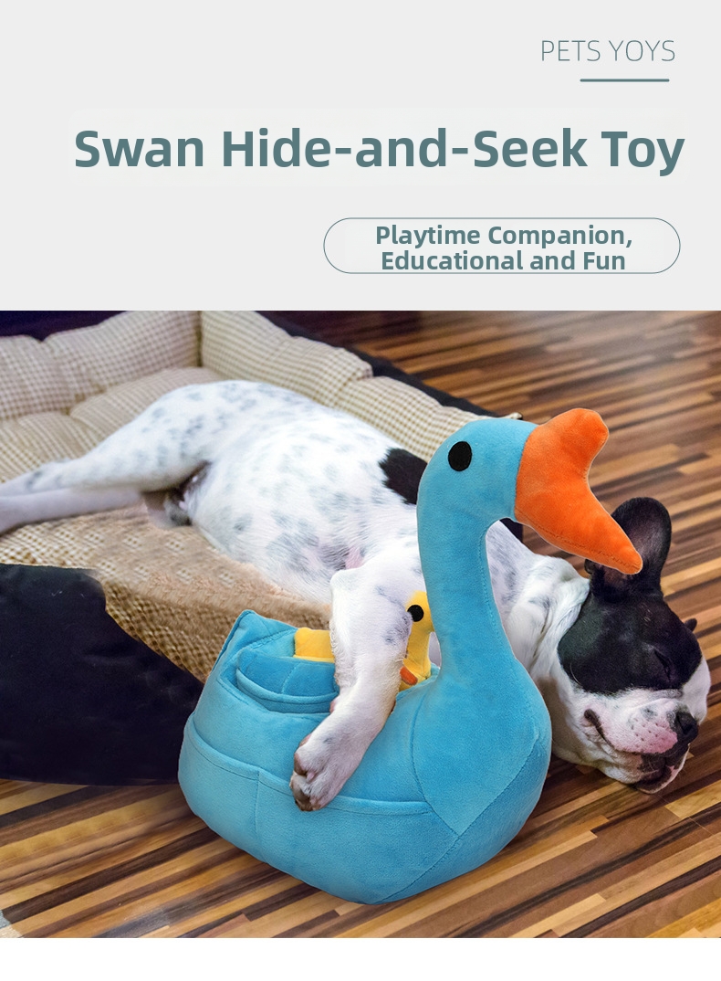 Interactive Pet Goose Dog Snuffle Toy For Training And Enrichment_voghion.com