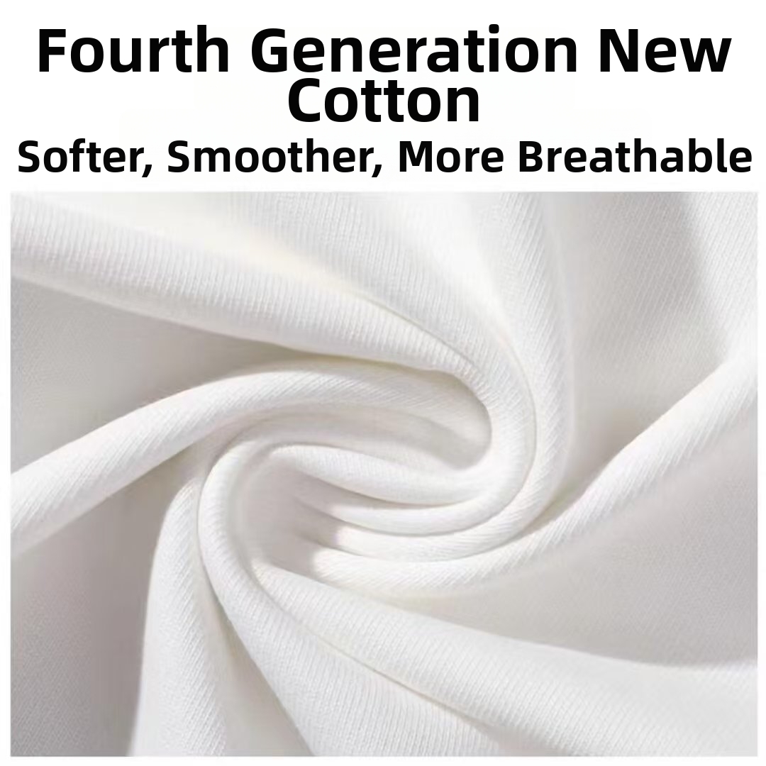 Heavyweight Pure Cotton Oversized T-Shirt Short Sleeved Printed Loose Top For Couples Trendy Harajuku Style Men's Clothing_viptrois.com