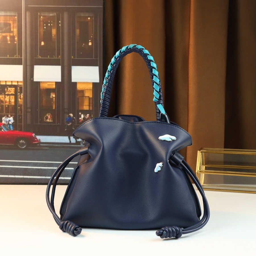 Borsa a tracolla da donna con coulisse, versatile, di medie dimensioni, in pelle sintetica PU, adatta a tutte le occasioni, con scomparti multipli e chiusura a cerniera._voghion.com