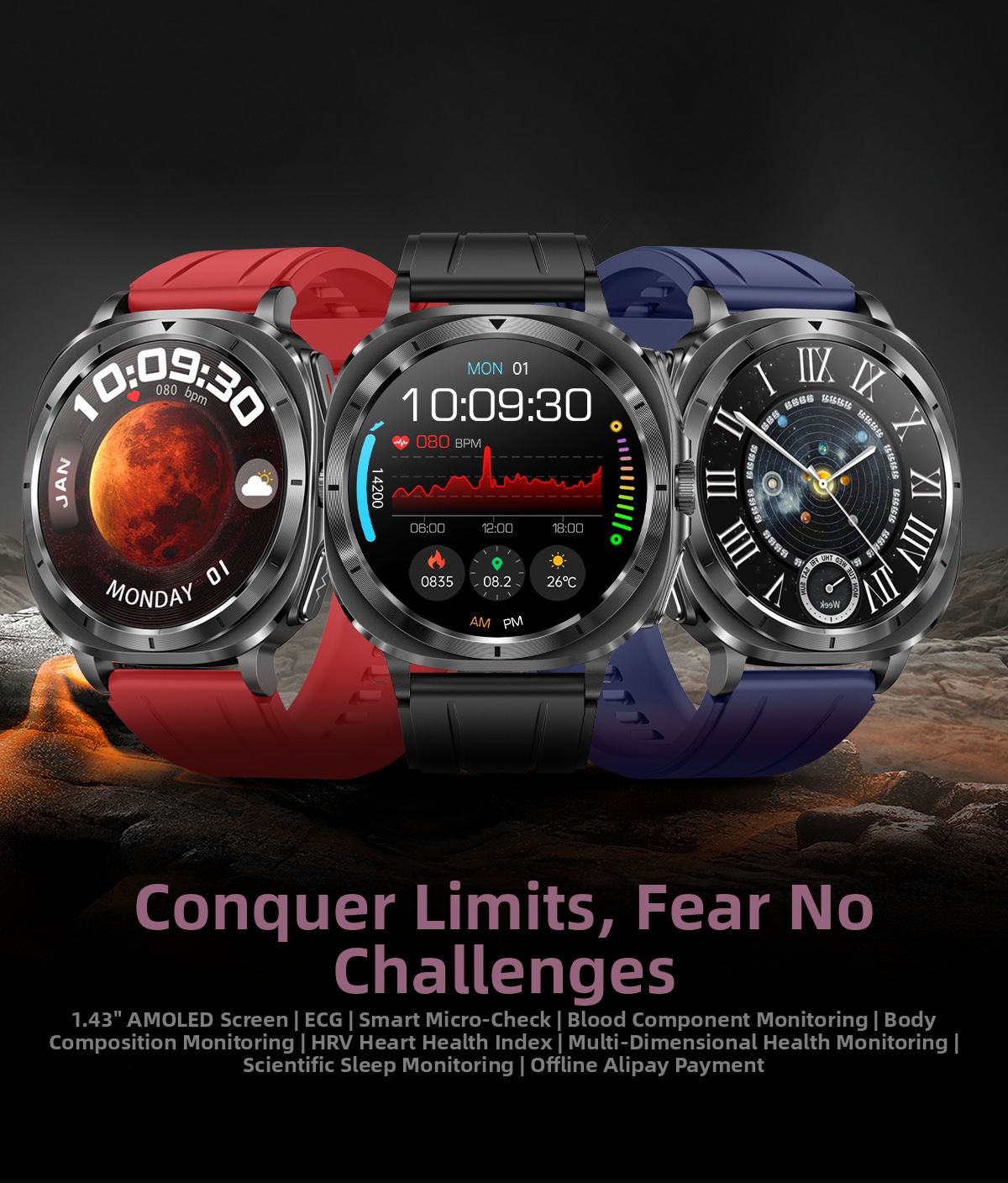 Smartwatch con ecg chiamata bluetooth glicemia temperatura nfc_voghion.com