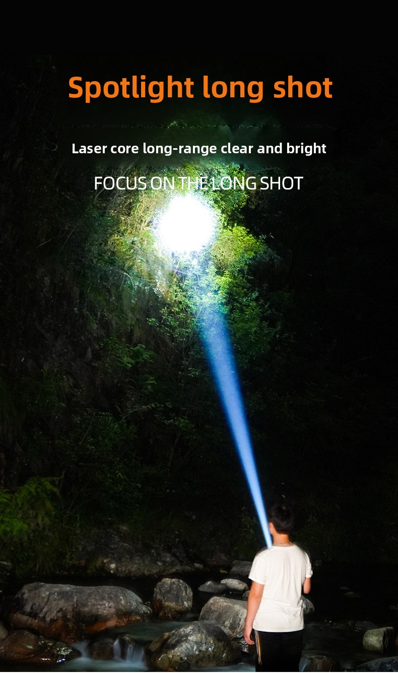 Magnetic tail cap flashlight hands-free use