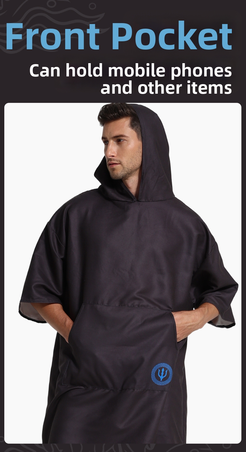 Quick Drying Change Robe Swimming Towel For Surfing And Beach_voghion.com