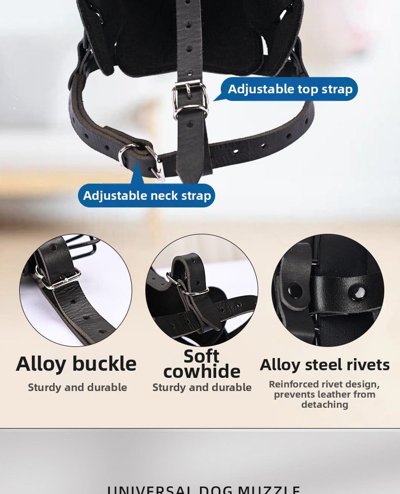 Dog Muzzle Training Supplies Anti Bite Pet Equipment For German Shepherd Muzzle Protector_voghion.com