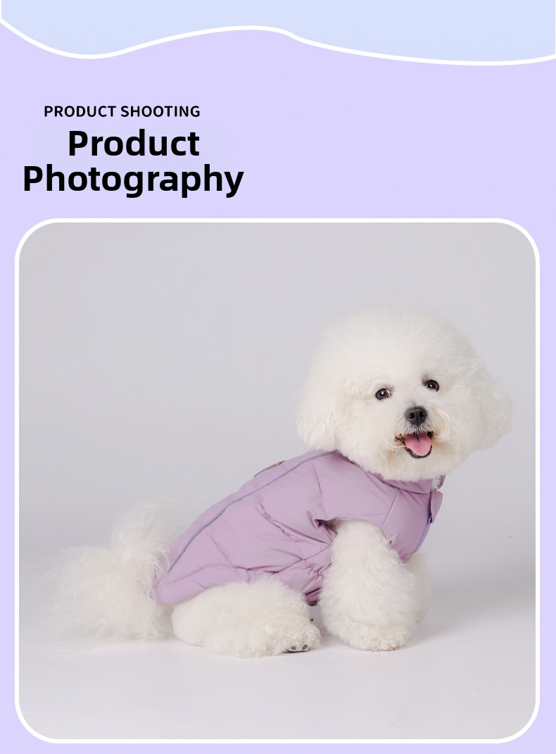 Reflective Dog Winter Puffer Vest For Small And Medium Dogs_voghion.com